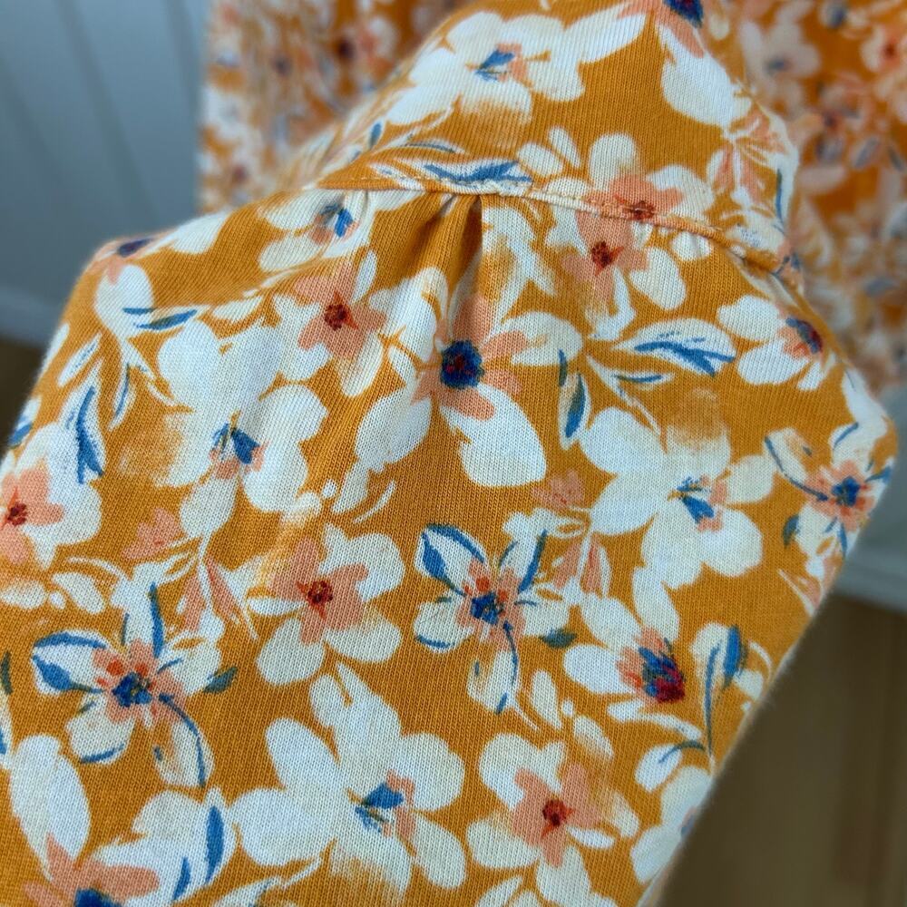 Koolaburra Ugg Floral Lounge Mini Dress Tiered Casual Size M - Picture 2 of 7